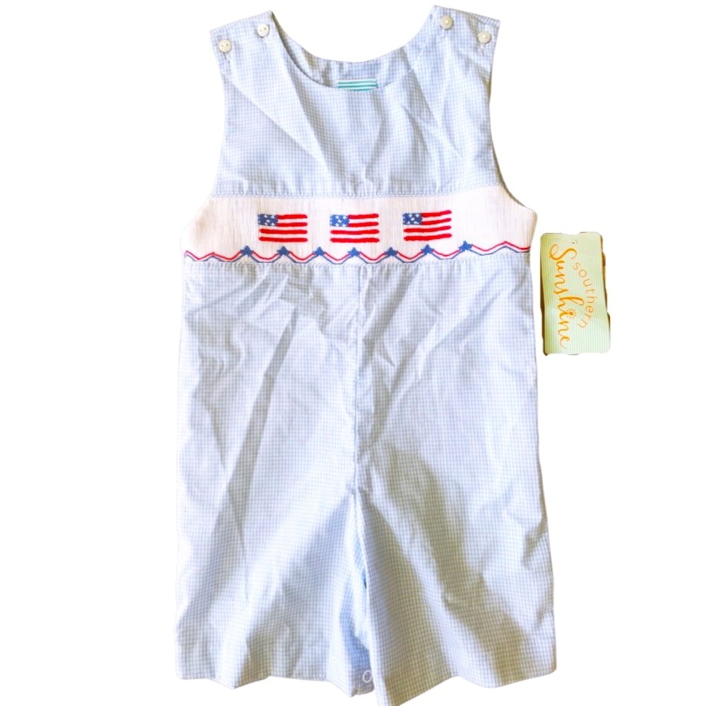 NWT! Size: 3T Toddler Smocked Jon Jon